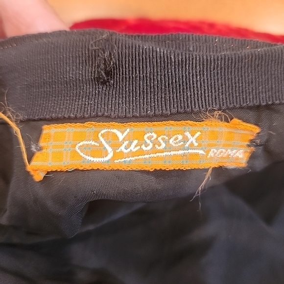 Vintage Italian Velvet Midi Skirt Pink Paisley Metallic Trim - Picture 9 of 9